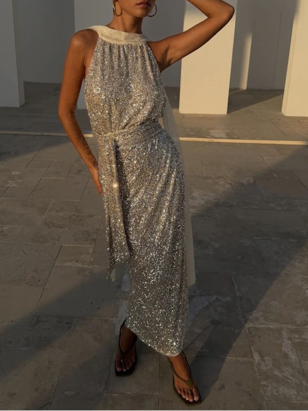 Never Fully Dressed Sequin Maxi Wrap Jaspre Skirt - PETITE - Picture 7 of 7